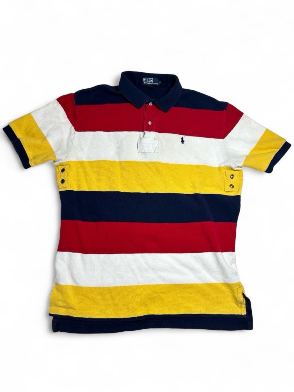 Polo Ralph Lauren Men’s XL Colorblock Striped Rugby Polo